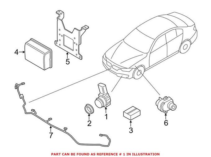 BMW Parking Aid Sensor 66209261594